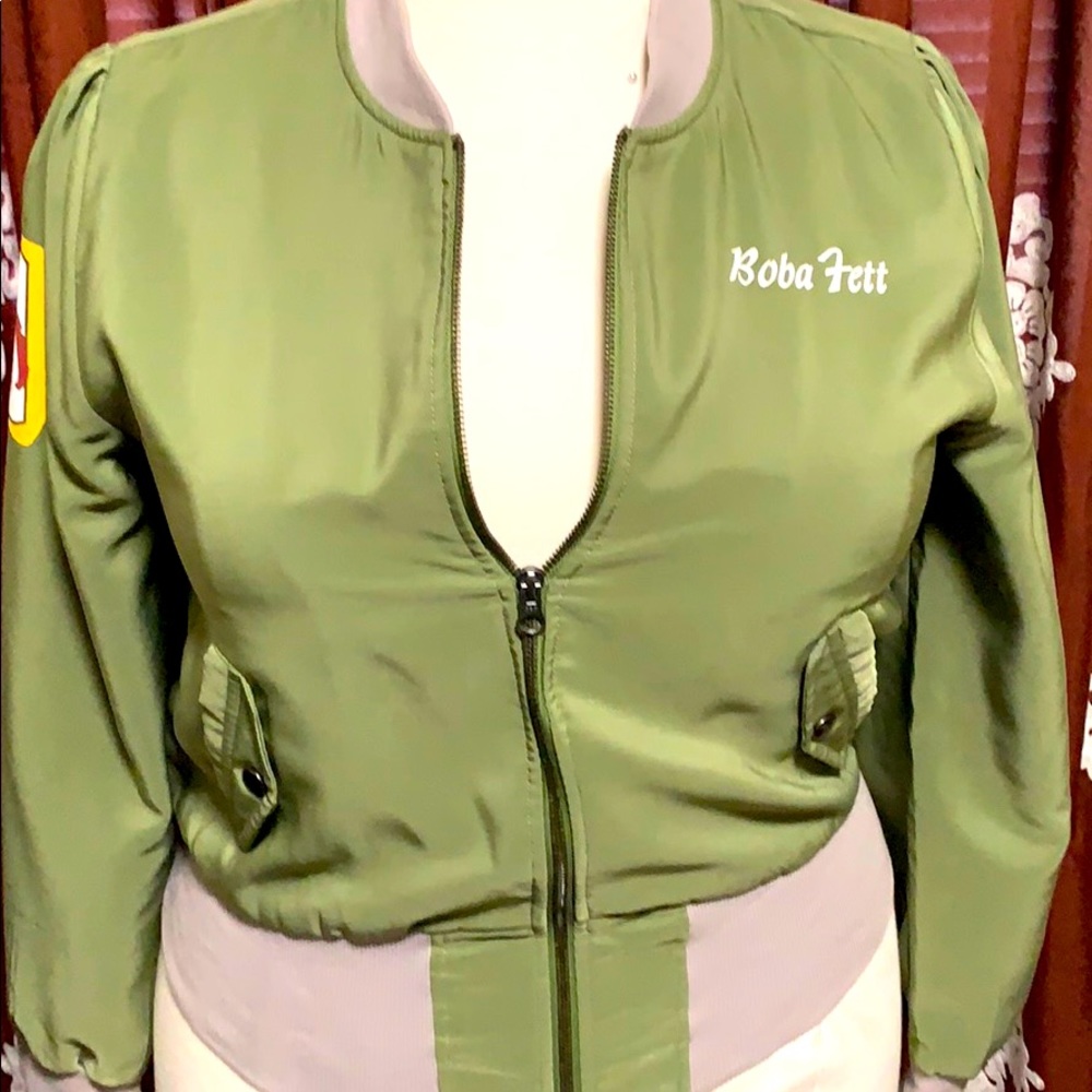 Boba Fett bomber crop jacket